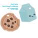 Nuby All Silicone Chocolate Chip Cookie & Milk Carton Teether 2 Pack for Babies 3+ Months - 2PK - Buy Online on GoSupps.com