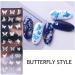 3-Piece Nail Stamping Kit | Butterfly Flower & Leaf Patterns | DIY Nail Art Templates for Stunning Manicures - Buy Online on GoSupps.com