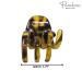 Parcelona French Classic Small Hair Claw Jaw Clips - Light Tortoise Shell/Brown Celluloid Acetate, Wide Teeth, Non-Slip, Durable Styling for Women/Girls - Made in France - Buy Online on GoSupps.com