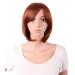 Mapofbeauty 12 inch/30 cm short bob straight side pony synthetic fiber heat resistant hair fibers parties cosplay wig (ginger orange)