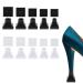 High Heel Protectors 10 Pairs Heel Replacement Caps for High Heels 5 Sizes Non-Slip Heel Repair Caps Covers & Heel Stoppers PVC Black Heel Covers for Outdoor Weddings Grass Gravel Wetlands