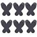 6 Pairs of Men's and Women's Healthy Bamboo Charcoal Insoles with Moisture Absorbing and deodorizing Activated Carbon Insoles Naturally eliminating Odors (Black)
