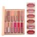 BAISEN DIARY 12 Colors Velvet Matte Liquid Lipstick Gift Set - Long-Lasting & Non-Stick Cup - Shimmer Nude Lip Gloss Set A - Buy Online on GoSupps.com