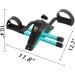 Uten Folding Pedal Exerciser - Portable Mini Desk Bike for Leg and Arm Exercise | Adjustable Sitting Workout with Electronic Display - Peacock Green - Buy Online on GoSupps.com