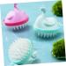 Ultechnovo 6 STK Massage Shampoo Comb - Soft Scalp Cleaner & Hair Washer Brush for Kids - TPE Head Massager for Ultimate Hair Care - Buy Online on GoSupps.com