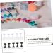 Housoutil Nail Art Holder Base 2 Sets Nail Holder Display Stand Manicure Acrylic Nail Art Stand 2.4X1.4X1.4CM Assorted Color 1 - Buy Online on GoSupps.com