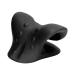 Neck Shoulder Relaxer Cervical Traction Device Arch Shaped Support Muscle Relaxing Ergonomic for Daily Use (Black)