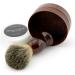 Pure Badger Hair Shaving Brush with Natural Wood Mug and Hand-Made Soap - Barber Set - Buy Online on GoSupps.com