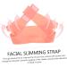 DOITOOL Silicone Beauty Double Chin Tape Face Maskes Double Chin Reducer Lift V Thin Face Lifter Strap Chin Lift Woman Pink V-belt Compact Silica Gel - Buy Online on GoSupps.com
