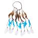 Buy Boho Hairbands - Layered Feather Headband for Halloween | Tribal Accessories for Women & Girls (Blue) - Buy Online on GoSupps.com
