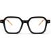 FEISEDY Square Non-Prescription Clear Lens Glasses Frame - Blue Light Blocking Eyeglasses for Men & Women - Stylish B0155 Black 50mm - Buy Online on GoSupps.com