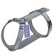 STUCH dog harness - adjustable nylon harness - padded - for small medium and large dogs color: gray size: XS Gray XS