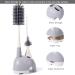 Bebamour 3 in 1 Stand Baby Bottle Brush Set - Soft Cleaning Brushes for Bottles, Teats, and Straws (Grey) - Buy Online on GoSupps.com