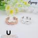 Cigmag 2PCs Magnetic Lymph Drainage for Women - 99% Pure Copper Adjustable Finger Rings in Silver & Rose Gold with Gift Box - Buy Online on GoSupps.com