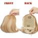 Ombre Hepburn Hair Bun Scrunchie Extension - Dark Blonde to Bleach Blonde - Buy Online on GoSupps.com