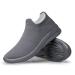 Vidbiv Men Slip on Casual Trainers Walking Shoes - Breathable Slip-on Lightweight Comfortable Tennis Mesh Sneaker 10 Grey-1