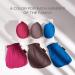 Renaissance Glove - Vegan Body Exfoliating Mitt & Face Scrubber by Daniele Henkel | 100% Natural More Effective than Loofah & Scrubs | Royal Magenta | International Shipping - Buy Online on GoSupps.com
