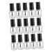 STOBAZA 25 pi ces Flacons Vides Vernis Ongles Verre avec Brosse Rangement Portable pour Gel et Nail Art Lot Transparent pour Stockage Vernis Assortiment