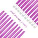 Laza 100 Pcs Plastic Handle Cuticle Pusher Nail Cleaner Manicure Tools - Purple, Men and Women - 100 Count Pack - Buy Online on GoSupps.com