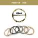 Fashion Metal Circle Scarf Ring Clips Set for Women - 6 PCS Waist Buckle T-Shirt Tie Pin Clips for Clothes, Hat, Belt Decoration - Buy Online on GoSupps.com