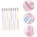Solustre 8-Pack Macaron Toothbrush Cleaning Tools for Pregnant Women | Extra Soft Travel Toothbrush & Charcoal Massage Brush | Household Cleaning Devices - Buy Online on GoSupps.com