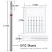 Difenni Cuticle Drill Bit - Red-Flame Nail Prep Tool for Electric Nail File Machine | 3/32'' Cuticle Clean Drill Bit - Buy Online on GoSupps.com