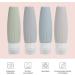 ZJchao 4 Pack Travel Bottles - Silicone Refill Containers for Shampoo Body Wash & Water (90ml) - Perfect for International Shipping - Buy Online on GoSupps.com