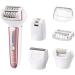 Panasonic ESEL8A Pink Rechargeable Epilator with Pumice Stone 9-Piece Set