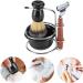 Zerodis 4 in 1 Professional Men's Manual Razor Set | Stainless Steel Stand Shaving Brush & Bowl | Premium Grooming Kit for Perfect Shave - Buy Online on GoSupps.com