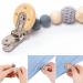 Shop 10PC Baby Pacifier Clips - Wooden Pacifier Chains & Accessories | Safe & Stylish Dummy Clip Holders for Babies - Buy Online on GoSupps.com