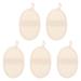 DOITOOL Bath Loofah 5pcs Exfoliating Face and Body Wash Cloths - Soft Scrubber Towel for Oil or Dry Skin - Beige - Buy Online on GoSupps.com