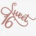 Tenhaisi Glittery Rose Gold Sweet 16 Cake Topper Happy 16 Birthday Party Supplies Sweet 16 Wedding Anniversary Party Decorations Cheers to 16 Party Supplies - Buy Online on GoSupps.com