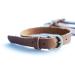 Jeereal Genuine Leather Stirrup Straps (4 Pack) with Metal Buckle Adjustable Length Bourbon Brown