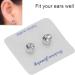 Magnetic Weight Loss Earrings | Non-Pierced Acupressure Earrings for Men & Women - Transparent White - Buy Online on GoSupps.com