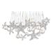 HONMEET Wedding Hair Comb Hair Pearls Hair Teasing Comb Hair Combs for Women Comb for Bridal Wedding Headpiece for Bride Hair Comb for Bride Halloween Hair Comb Rhinestone Hair Comb Tiara