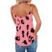 Sleeveless Top Trendy V Neck Leopard Print Polyester Comfortable Women Spaghetti Strap Top for Leisure Outing (M) - Buy Online on GoSupps.com