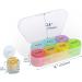 NatureTouch Weekly Pill Organizer - BPA Free 7 Day Medicine Organizer for Pills Vitamins & Supplements | Portable Rainbow Container - Buy Online on GoSupps.com