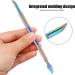 Cuticle Pusher Dual Sided Remover Cleaner Cuticle Pusher Edge Spoon Shaped Stainless Steel Manicure Nail Art Tool - Buy Online on GoSupps.com