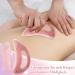 Zynery 2-Piece Rosa Gua Sha Massage Set | Lymphatic Drainage & Cellulite Relief | Large Gua Sha Board for Face Neck Legs & Back - Buy Online on GoSupps.com