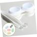 Partykindom Mini Contact Lens Container Set - 30 Pockets Tweezers & Mirror - Travel-Friendly Lens Storage for Color Contacts - Buy Online on GoSupps.com