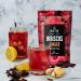 BLUE TEA - Hibiscus Ginger Herbal Tea - 60 Tea Bags || CAFFEINE FREE || Hibiscus - Ginger | Detox - Soothing | Vegan - Gluten Free - Non-GMO | Eco-Conscious Ziplock Pouch - Buy Online on GoSupps.com
