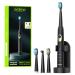 Electric Toothbrush for Adults , Oraimo Rechargeable Sonic Toothbrushes with 4 Toothbrush Heads, Power Toothbrush Holder, 3 Modes with Smart Timer, Fast Charge for 30 Days Use 1 Count (Pack of 1)