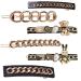 5pcs Vintage Metal French Design for Women Girls Side Bangs Ponytail Holder Clip Accessories (A)