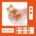 Gel Nail Polish Strips Stickers 20 Full Wraps Semi-Cured Nail Art Sticker Waterproof Self-Adhesive Gel Stickers Decals with Nail File for Cute Women Girls (Orange Pineapple) (Bss) - Buy Online on GoSupps.com