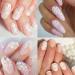 White Flower Nail Decals | Cherry Blossom Leaves Nail Stickers | 3D Self-Adhesive Nail Art Supplies - Buy Online on GoSupps.com