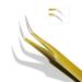 Professional Stainless Steel Eyelash Tweezers for Extensions | Precision Tweezers for Artificial Eyelashes - Shop Now! - Buy Online on GoSupps.com