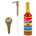 Pumpkin Pie Syrup For Coffee 25.4Oz Bottle With Grateful Grocer Gold Pump Coffee Syrup Dispenser