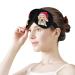 Santa Golden Retriever Sleep Mask | Adjustable Eye Cover for Sleeping | Blocks Light for Night Travel and Nap | Men Women - Buy Online on GoSupps.com