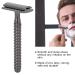 Double Edge Safety Razor - Manual Shaver for Men | Comfortable Zinc Alloy - Black | International Shipping Available - Buy Online on GoSupps.com