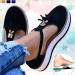 Creev Women's Beige Platform Sandals - Stylish Closed Toe Espadrilles with Tassels & Buckle for Summer Beach Fashion (35 EU & 37 EU) - Buy Online on GoSupps.com